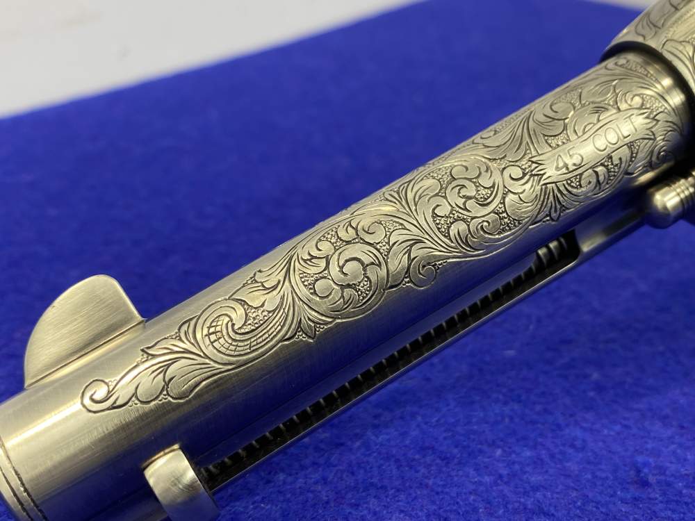 Colt Single Action Army .45 Colt -JERRY HARPER MASTER HAND FLORAL ENGRAVED--img-23