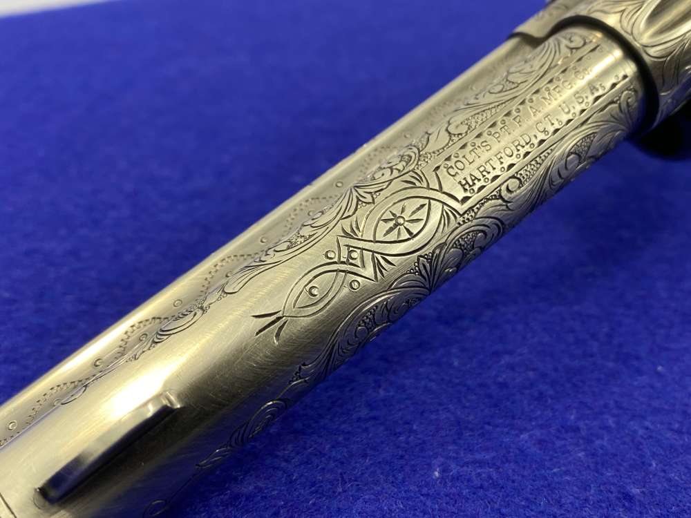 Colt Single Action Army .45 Colt -JERRY HARPER MASTER HAND FLORAL ENGRAVED--img-52