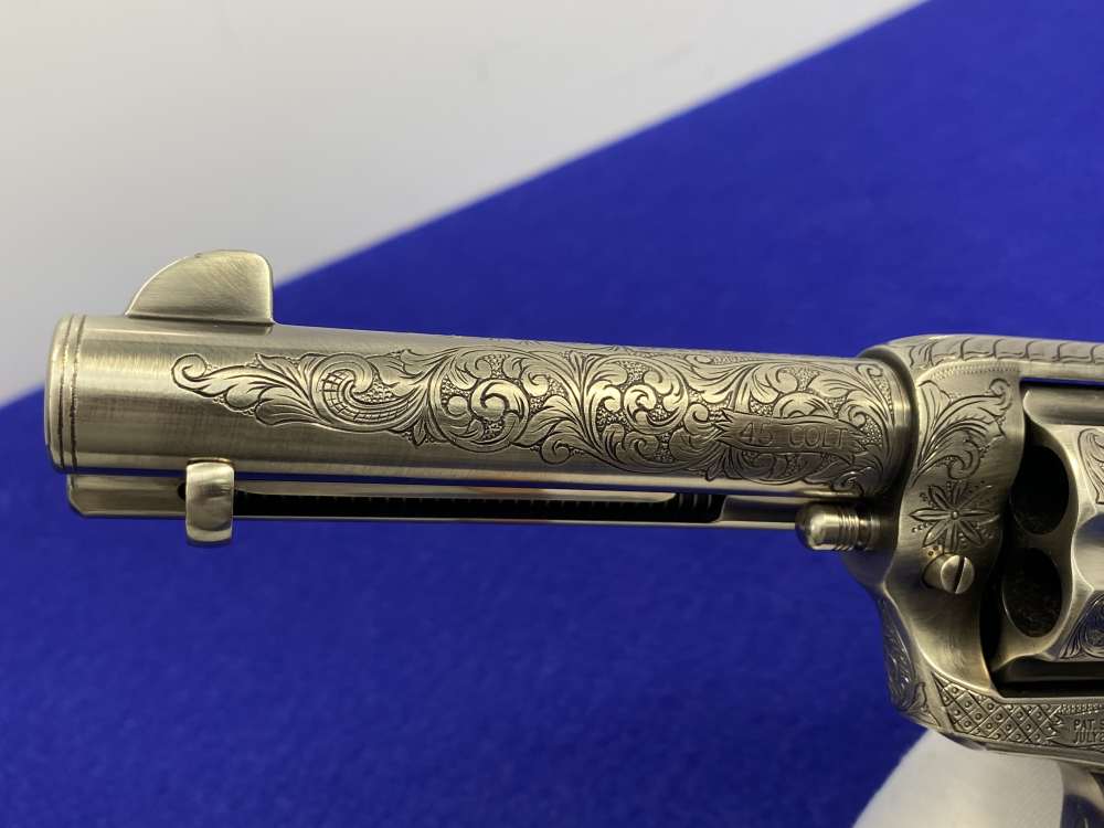 Colt Single Action Army .45 Colt -JERRY HARPER MASTER HAND FLORAL ENGRAVED--img-72