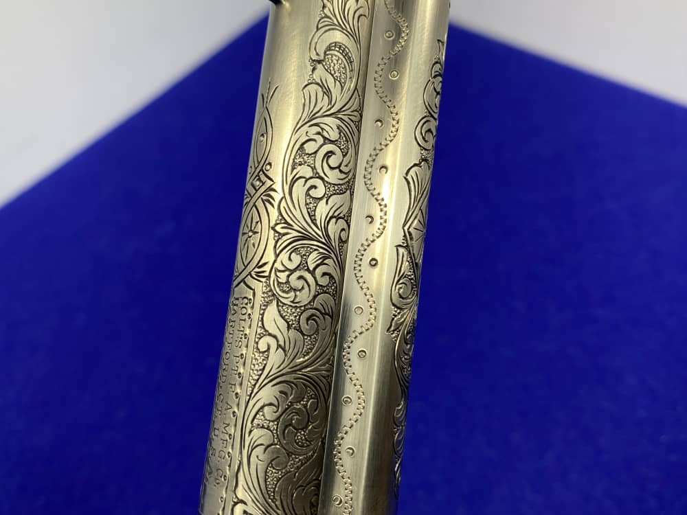 Colt Single Action Army .45 Colt -JERRY HARPER MASTER HAND FLORAL ENGRAVED--img-77