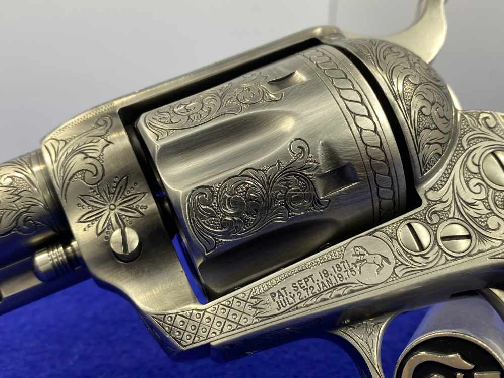 Colt Single Action Army .45 Colt -JERRY HARPER MASTER HAND FLORAL ENGRAVED--img-20
