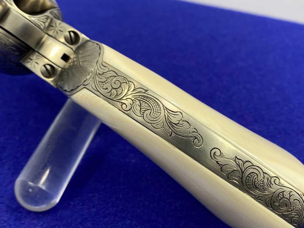 Colt Single Action Army .45 Colt -JERRY HARPER MASTER HAND FLORAL ENGRAVED--img-46