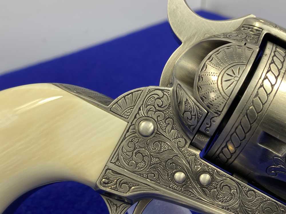 Colt Single Action Army .45 Colt -JERRY HARPER MASTER HAND FLORAL ENGRAVED--img-29