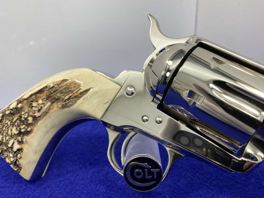 1988 Colt Single Action Army .45 -GENUINE SAMBAR STAGS PRISTINE EXAMPLE--img-22