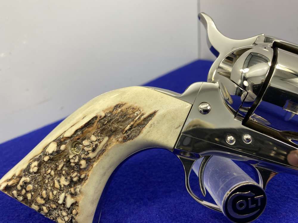 1988 Colt Single Action Army .45 -GENUINE SAMBAR STAGS PRISTINE EXAMPLE--img-21