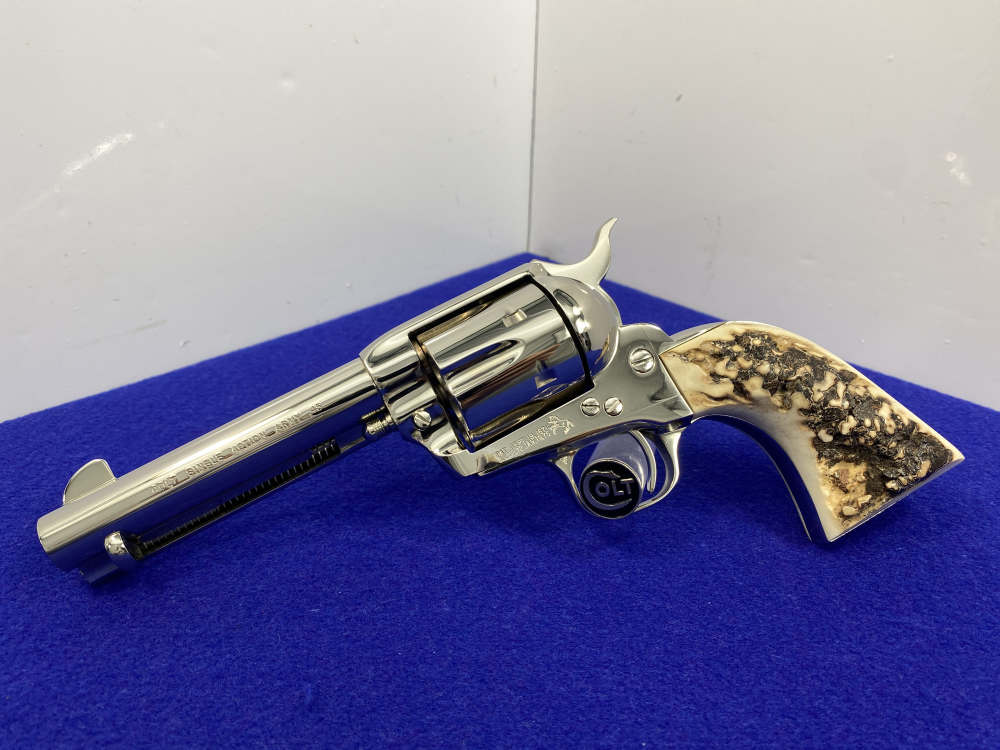 1988 Colt Single Action Army .45 -GENUINE SAMBAR STAGS PRISTINE EXAMPLE--img-7