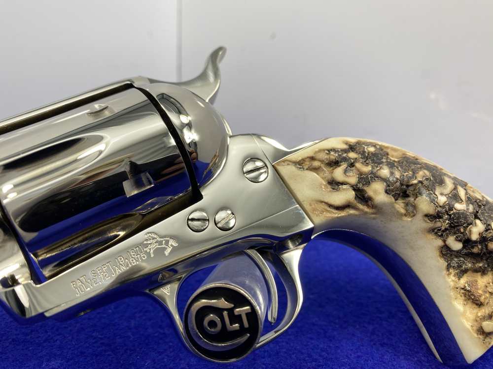 1988 Colt Single Action Army .45 -GENUINE SAMBAR STAGS PRISTINE EXAMPLE--img-10