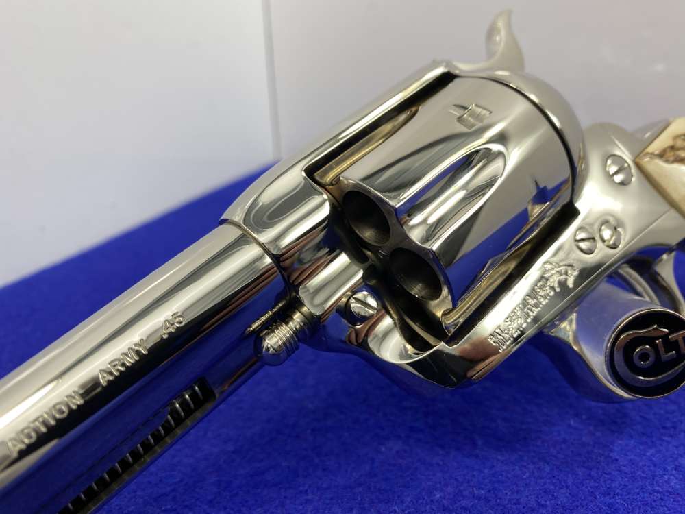 1988 Colt Single Action Army .45 -GENUINE SAMBAR STAGS PRISTINE EXAMPLE--img-12