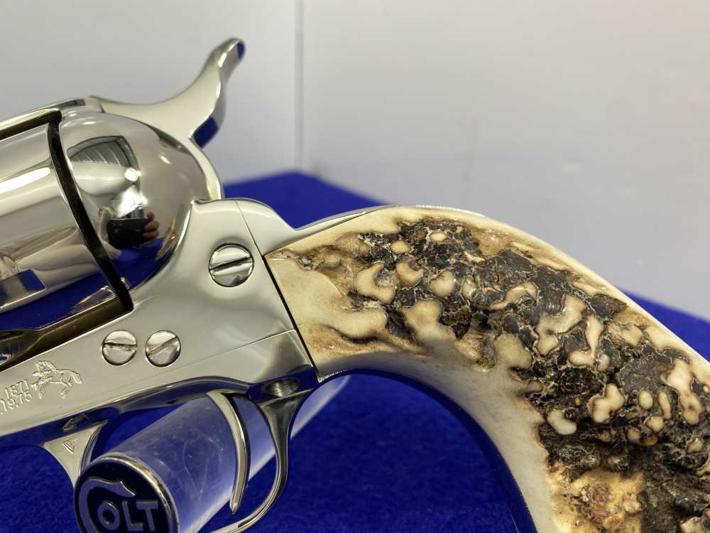 1988 Colt Single Action Army .45 -GENUINE SAMBAR STAGS PRISTINE EXAMPLE--img-9