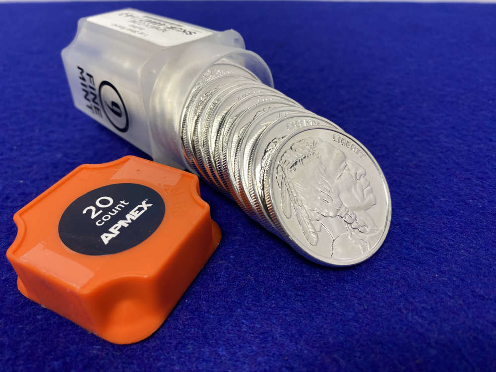 (20) Buffalo Silver "1oz SILVER Rnds" *Full Roll* TWENTY TROY OUNCES *BU*-img-11