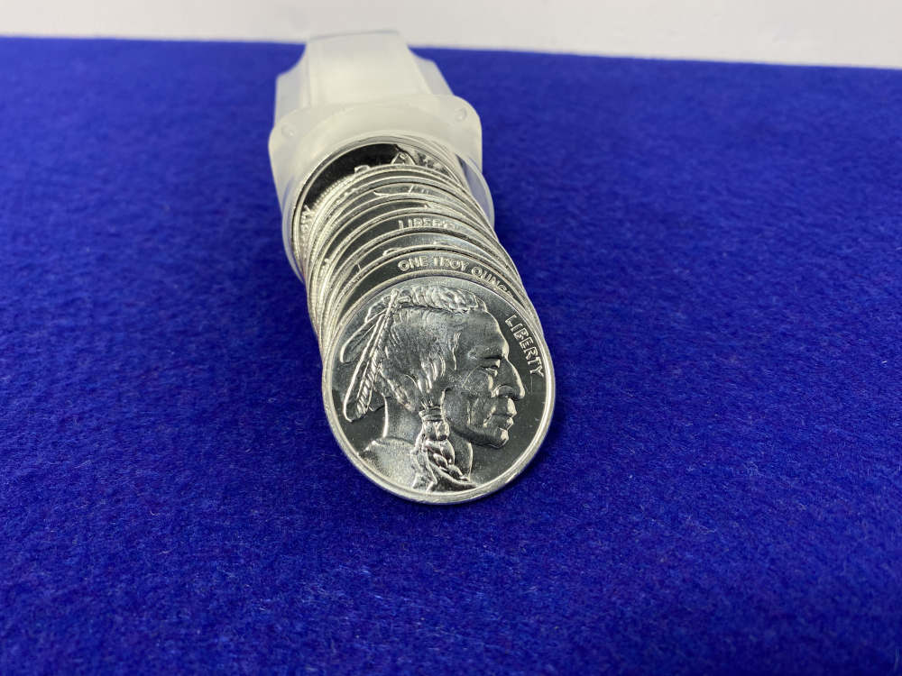(20) Buffalo Silver "1oz SILVER Rnds" *Full Roll* TWENTY TROY OUNCES *BU*-img-5
