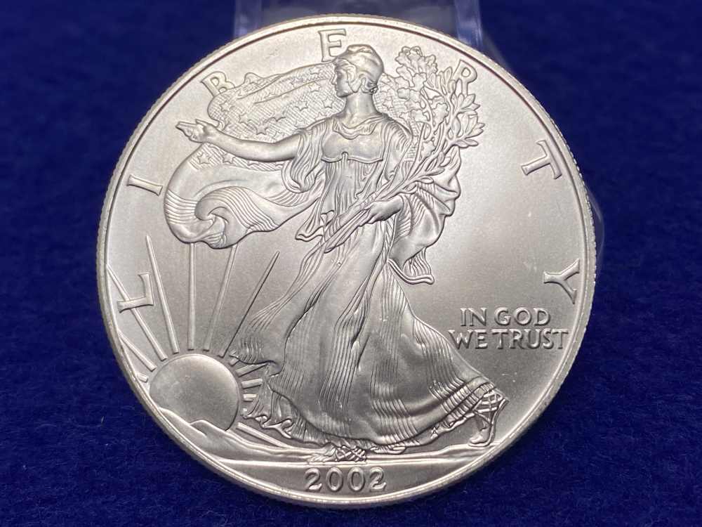 2002 American Silver Eagles -FULL FACTORY TUBE- 20 Troy Ounces .999 *BU*-img-6