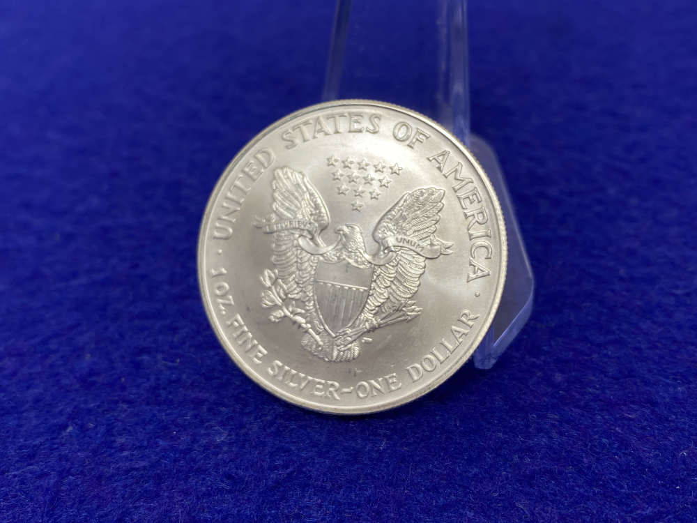 2002 American Silver Eagles -FULL FACTORY TUBE- 20 Troy Ounces .999 *BU*-img-7