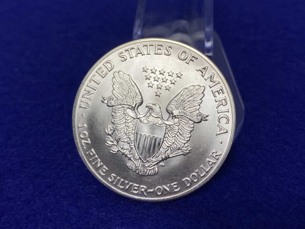 20) Silver Eagle *DESIRABLE 1987 DATE* Full Tube 20 Troy Ounces SILVER *BU*-img-7