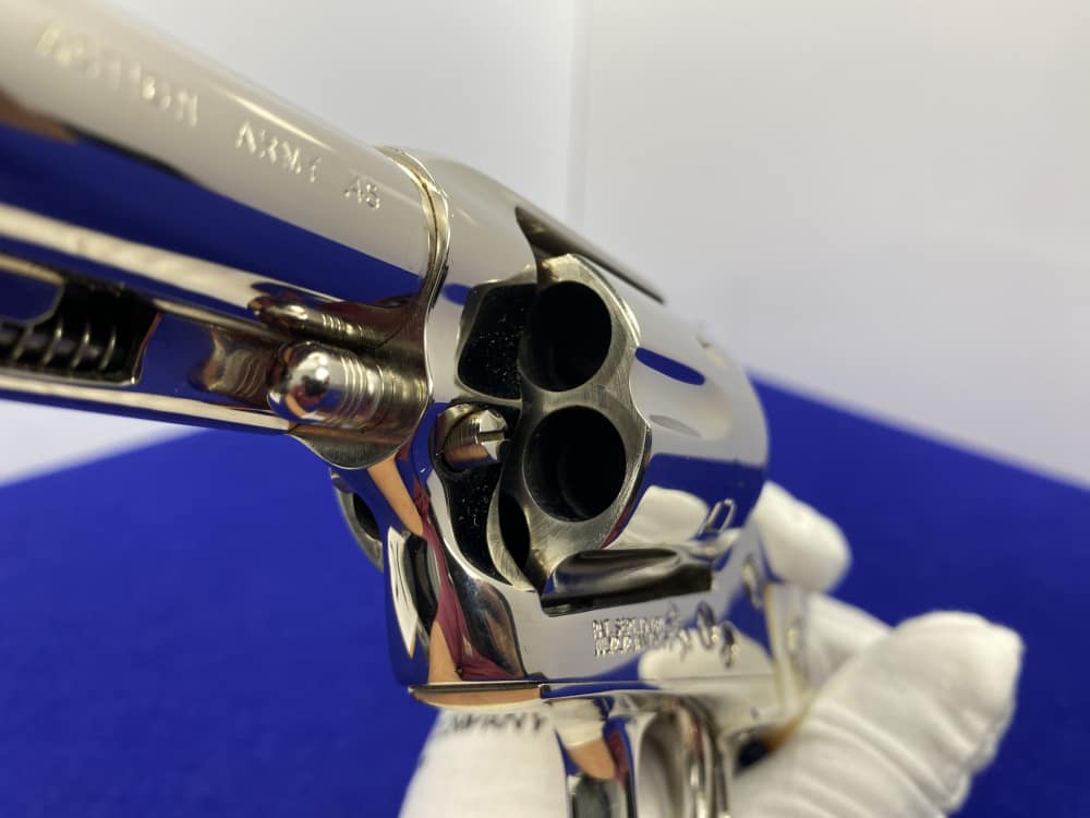 1992 Colt Single Action Army 45 Nickel 4.75 *GENUINE MOTHER OF PEARL GRIPS*-img-54