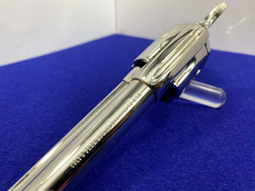 1992 Colt Single Action Army 45 Nickel 4.75 *GENUINE MOTHER OF PEARL GRIPS*-img-38