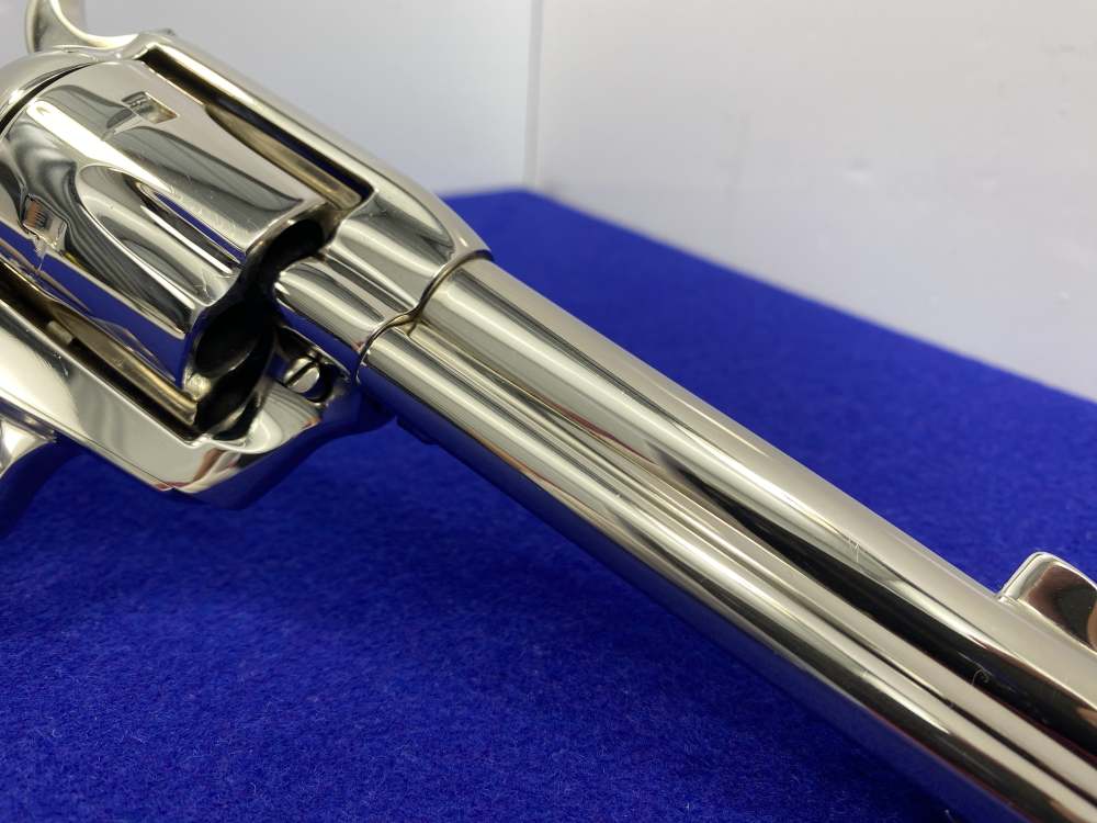 1992 Colt Single Action Army 45 Nickel 4.75 *GENUINE MOTHER OF PEARL GRIPS*-img-29