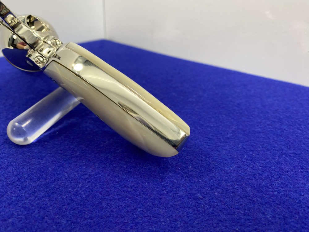 1992 Colt Single Action Army 45 Nickel 4.75 *GENUINE MOTHER OF PEARL GRIPS*-img-32