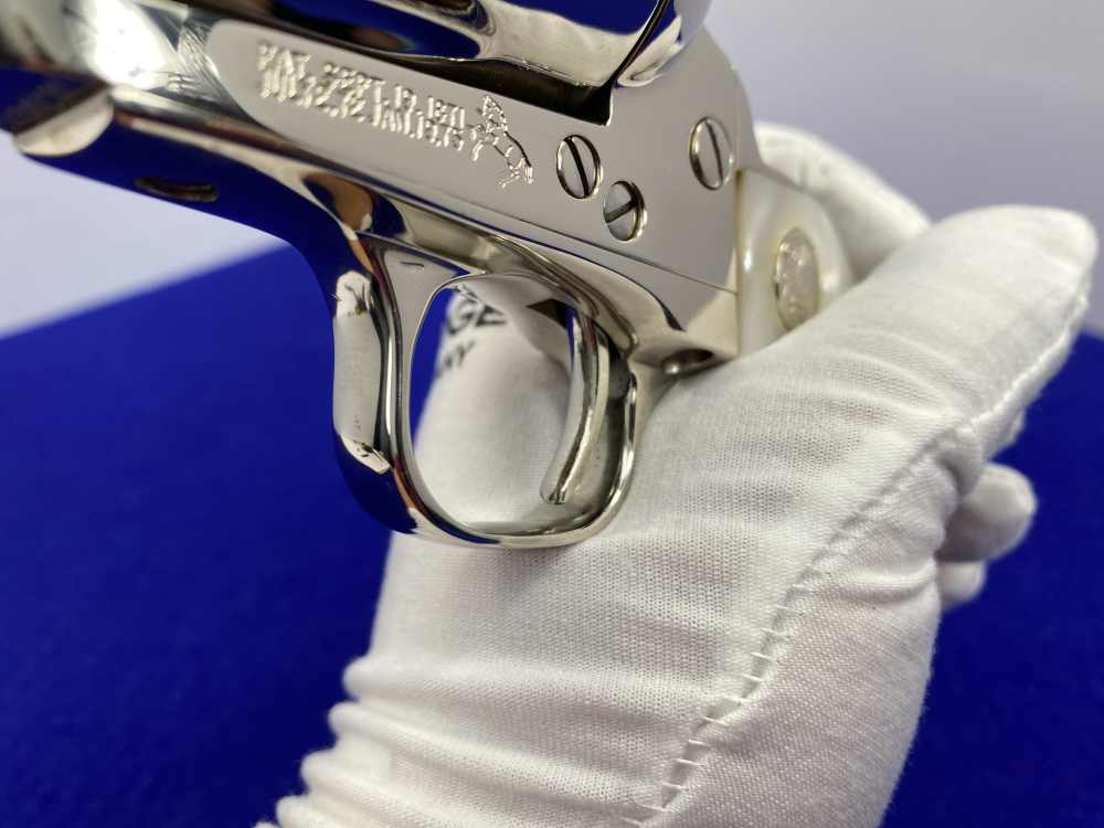 1992 Colt Single Action Army 45 Nickel 4.75 *GENUINE MOTHER OF PEARL GRIPS*-img-51