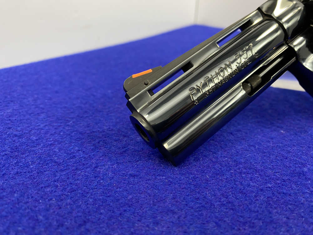 1993 Colt Python .357Mag Blued 4" *ICONIC VINTAGE SNAKE SERIES* Minty -img-18
