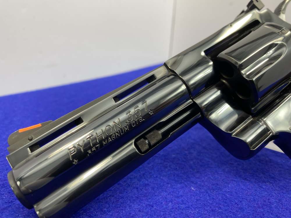 1993 Colt Python .357Mag Blued 4" *ICONIC VINTAGE SNAKE SERIES* Minty -img-17