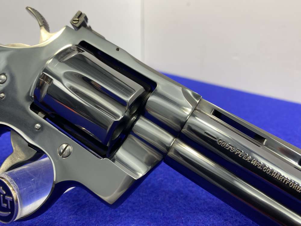 1993 Colt Python .357Mag Blued 4" *ICONIC VINTAGE SNAKE SERIES* Minty -img-24