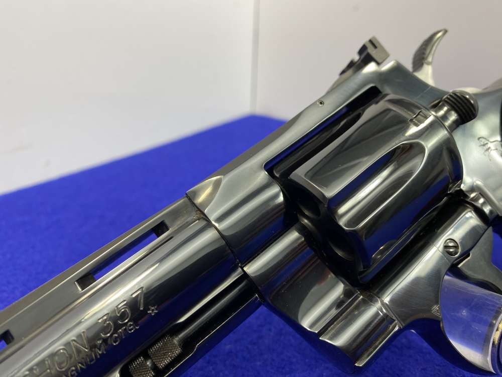 1993 Colt Python .357Mag Blued 4" *ICONIC VINTAGE SNAKE SERIES* Minty -img-13