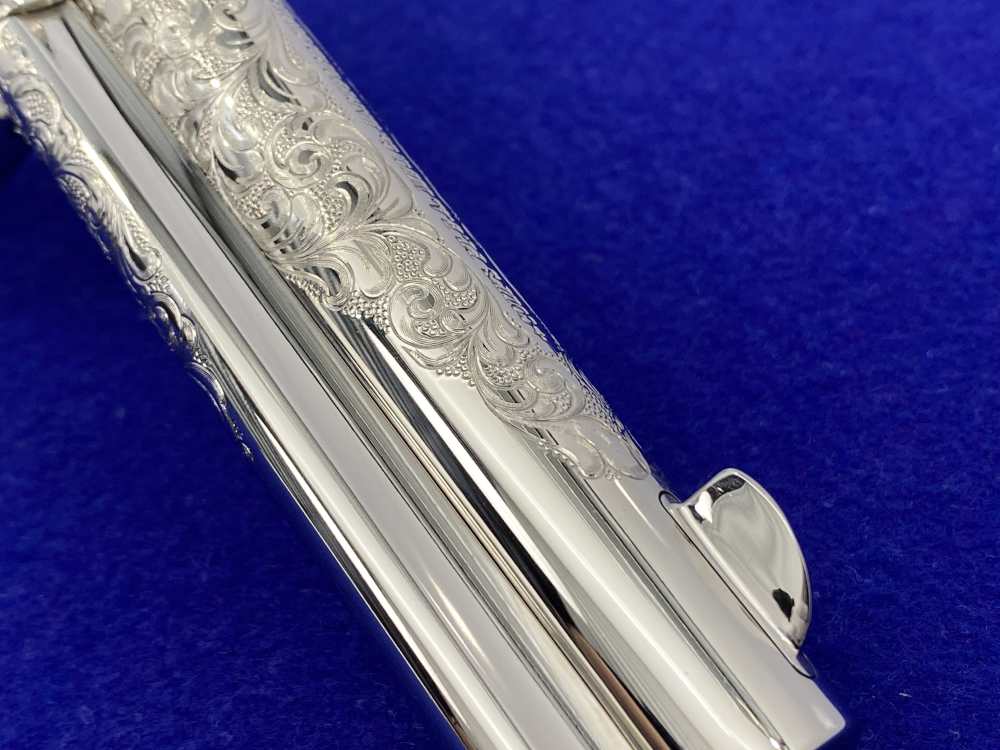 Colt SAA .44-40 Nickel 4.75" -FACTORY "C" CLASS SCROLL ENGRAVED- 31 of 40-img-39
