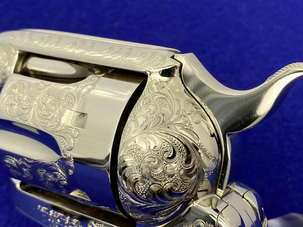 Colt SAA .44-40 Nickel 4.75" -FACTORY "C" CLASS SCROLL ENGRAVED- 31 of 40-img-15