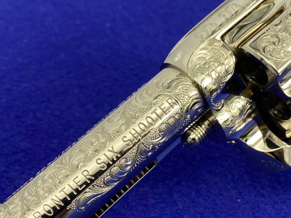 Colt SAA .44-40 Nickel 4.75" -FACTORY "C" CLASS SCROLL ENGRAVED- 31 of 40-img-22