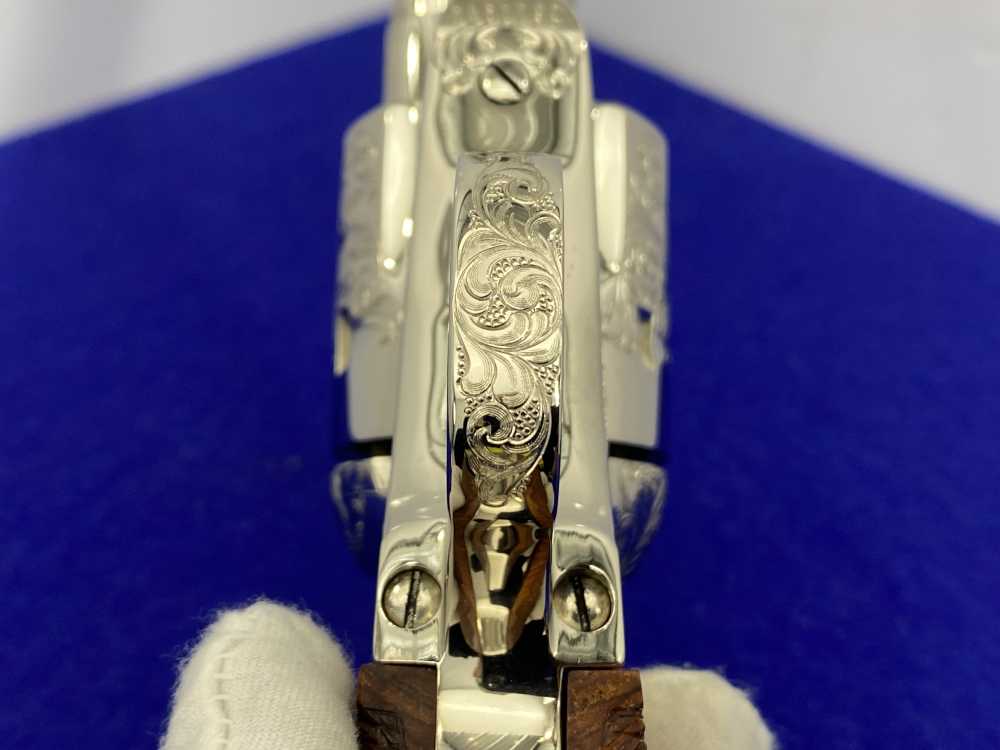Colt SAA .44-40 Nickel 4.75" -FACTORY "C" CLASS SCROLL ENGRAVED- 31 of 40-img-56
