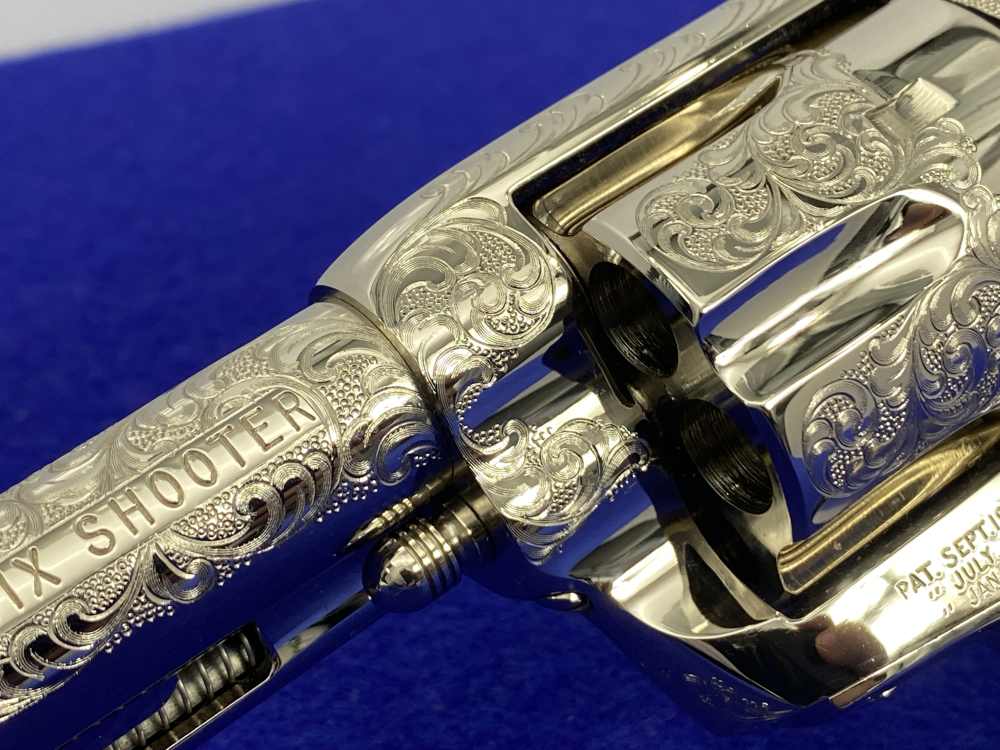 Colt SAA .44-40 Nickel 4.75" -FACTORY "C" CLASS SCROLL ENGRAVED- 31 of 40-img-21