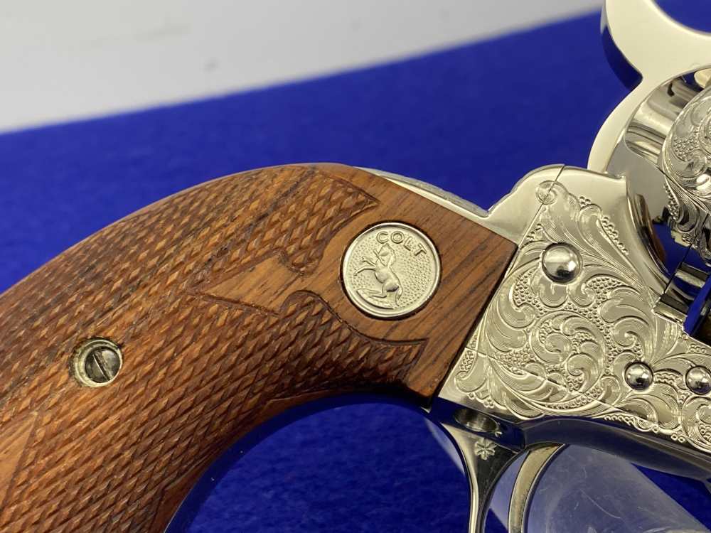 Colt SAA .44-40 Nickel 4.75" -FACTORY "C" CLASS SCROLL ENGRAVED- 31 of 40-img-27