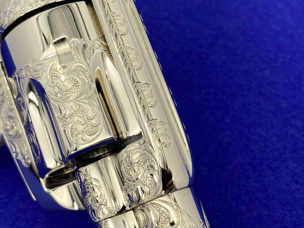 Colt SAA .44-40 Nickel 4.75" -FACTORY "C" CLASS SCROLL ENGRAVED- 31 of 40-img-33