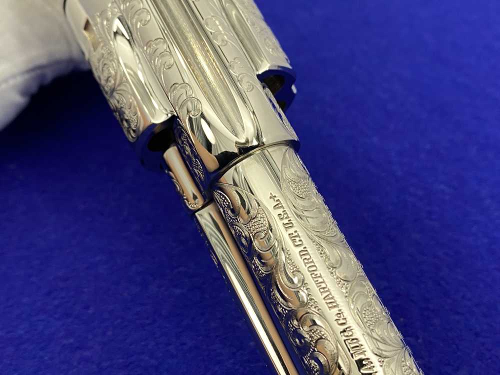 Colt SAA .44-40 Nickel 4.75" -FACTORY "C" CLASS SCROLL ENGRAVED- 31 of 40-img-50