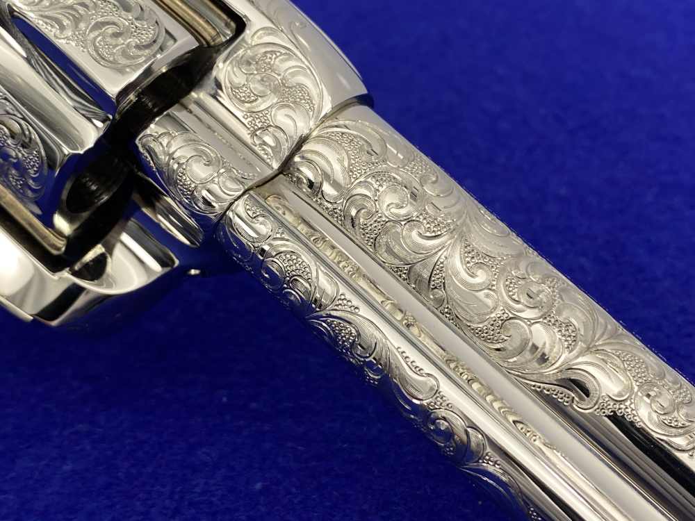 Colt SAA .44-40 Nickel 4.75" -FACTORY "C" CLASS SCROLL ENGRAVED- 31 of 40-img-37