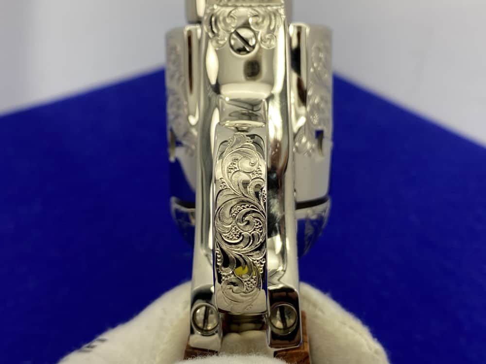 Colt SAA .44-40 Nickel 4.75" -FACTORY "C" CLASS SCROLL ENGRAVED- 31 of 40-img-57