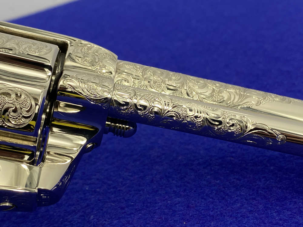 Colt SAA .44-40 Nickel 4.75" -FACTORY "C" CLASS SCROLL ENGRAVED- 31 of 40-img-41