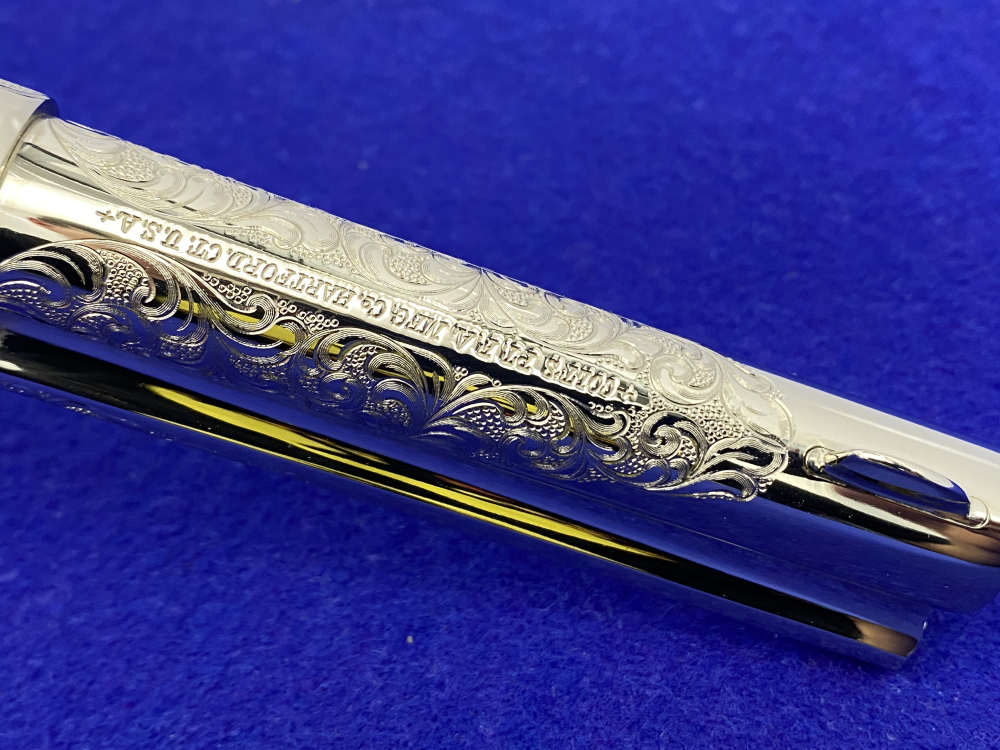 Colt SAA .44-40 Nickel 4.75" -FACTORY "C" CLASS SCROLL ENGRAVED- 31 of 40-img-51