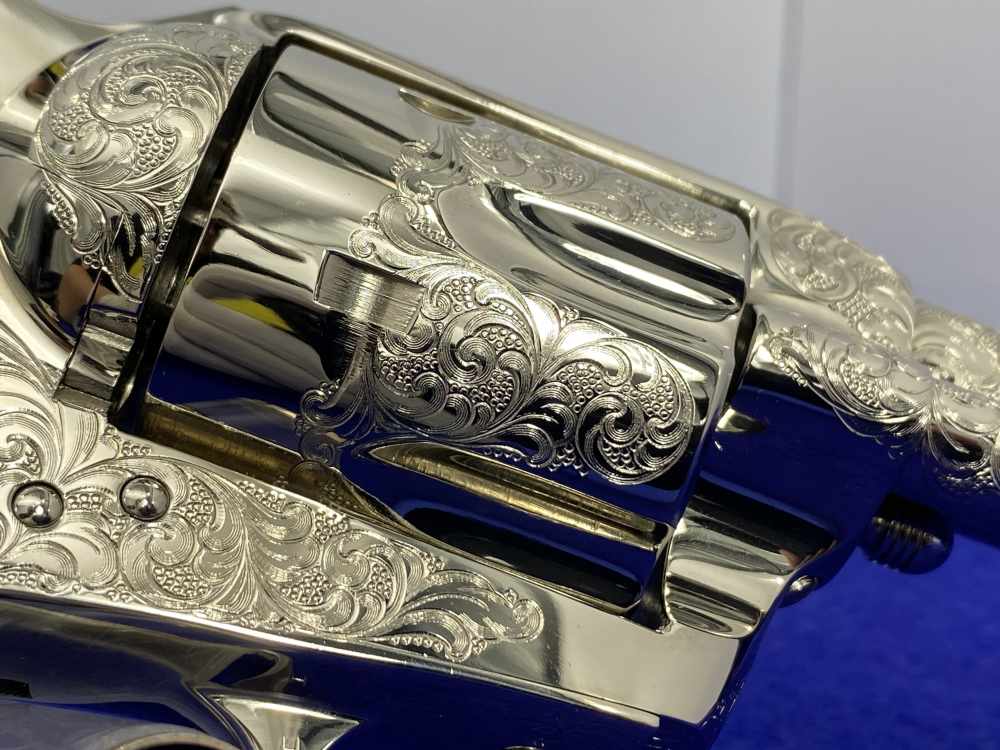 Colt SAA .44-40 Nickel 4.75" -FACTORY "C" CLASS SCROLL ENGRAVED- 31 of 40-img-35