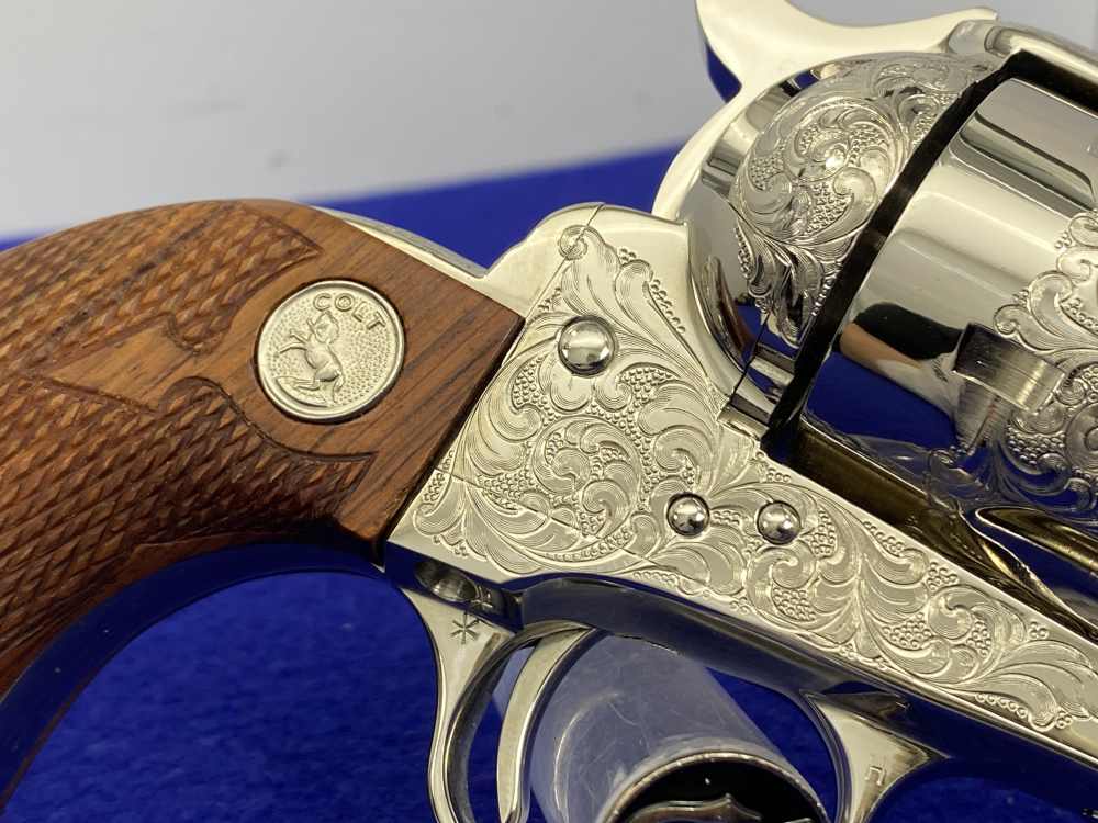 Colt SAA .44-40 Nickel 4.75" -FACTORY "C" CLASS SCROLL ENGRAVED- 31 of 40-img-28