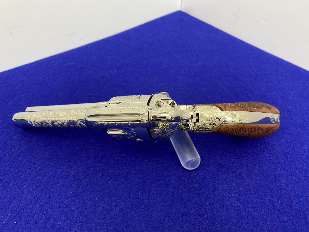 Colt SAA .44-40 Nickel 4.75" -FACTORY "C" CLASS SCROLL ENGRAVED- 31 of 40-img-43