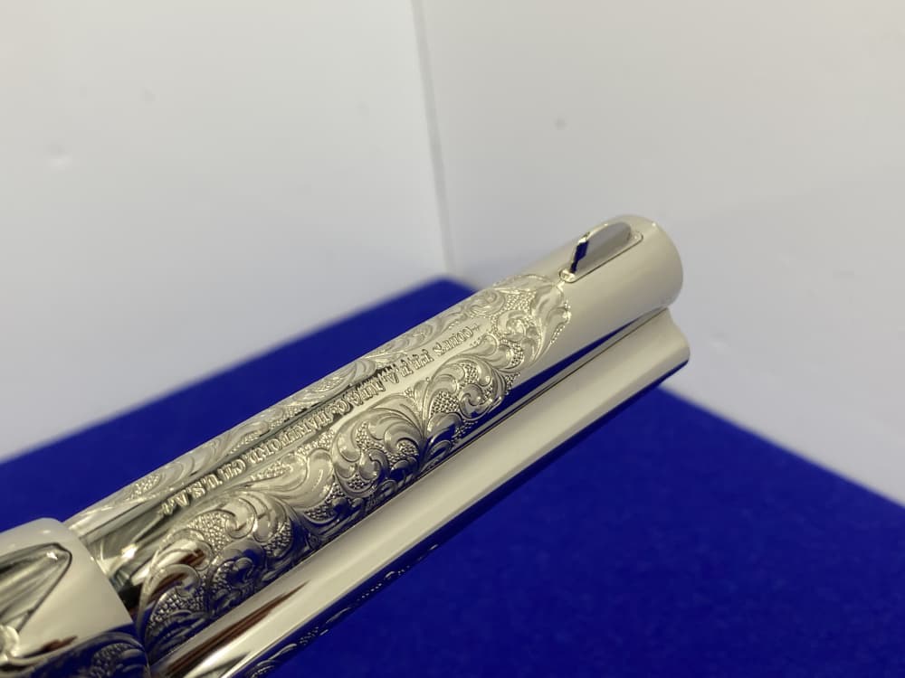 Colt SAA .44-40 Nickel 4.75" -FACTORY "C" CLASS SCROLL ENGRAVED- 31 of 40-img-73