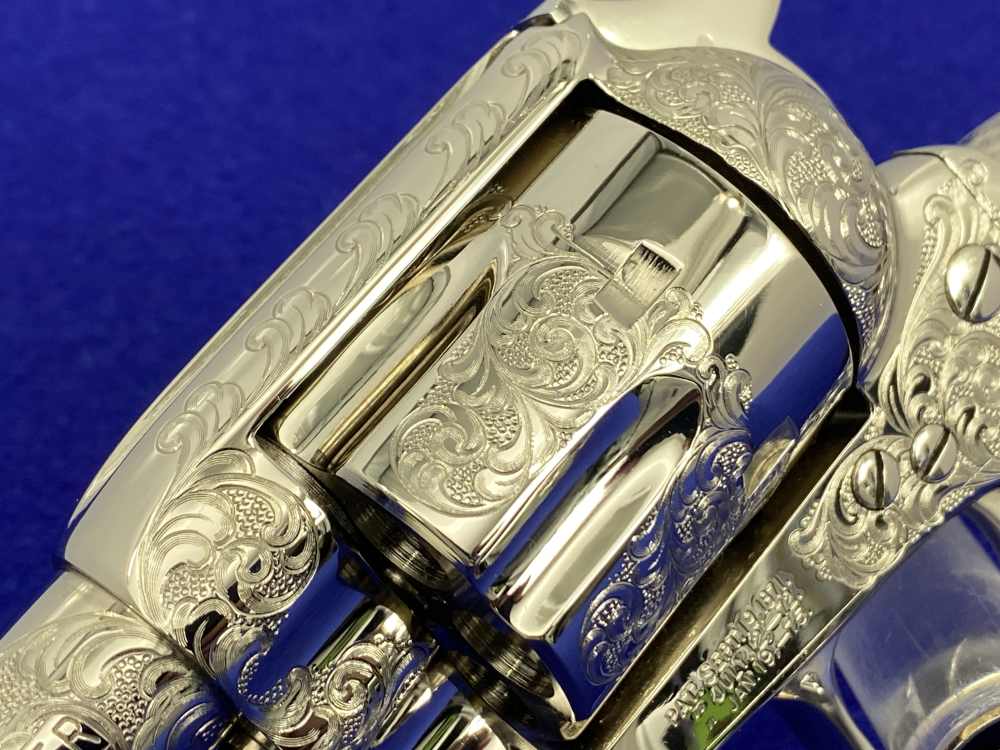Colt SAA .44-40 Nickel 4.75" -FACTORY "C" CLASS SCROLL ENGRAVED- 31 of 40-img-18