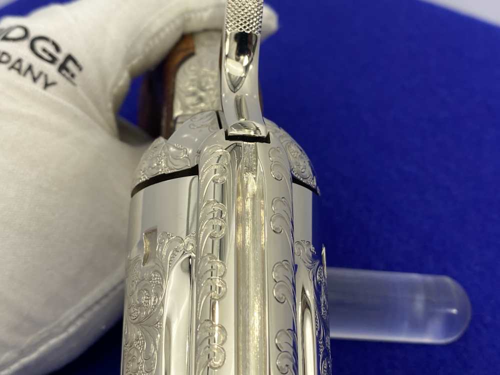 Colt SAA .44-40 Nickel 4.75" -FACTORY "C" CLASS SCROLL ENGRAVED- 31 of 40-img-48