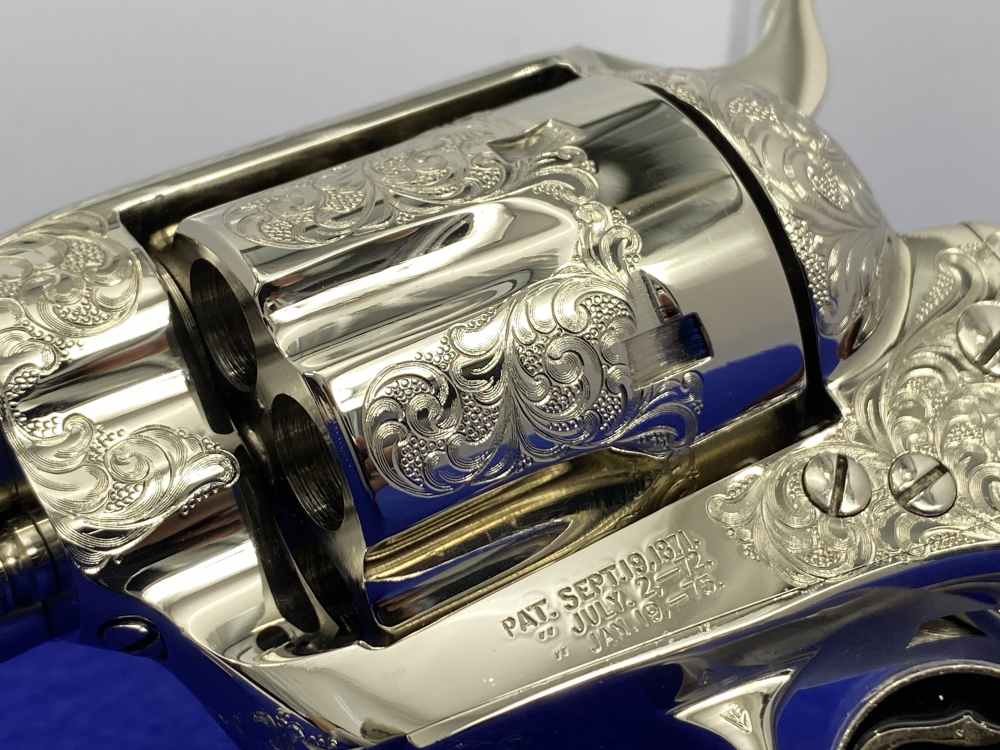 Colt SAA .44-40 Nickel 4.75" -FACTORY "C" CLASS SCROLL ENGRAVED- 31 of 40-img-17