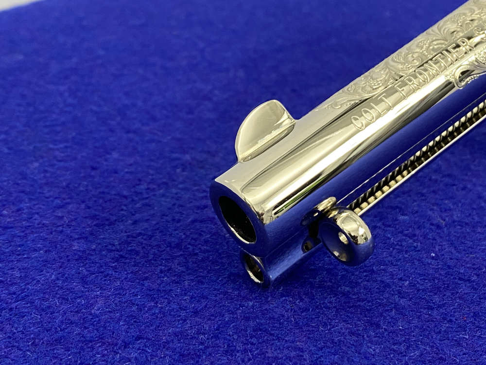 Colt SAA .44-40 Nickel 4.75" -FACTORY "C" CLASS SCROLL ENGRAVED- 31 of 40-img-24