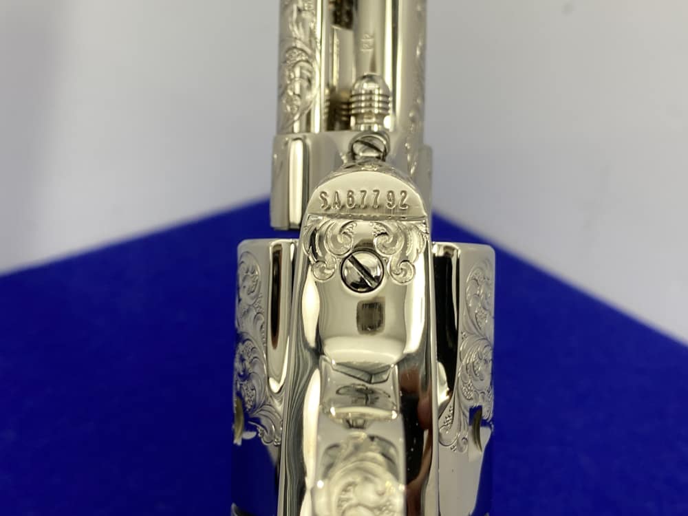 Colt SAA .44-40 Nickel 4.75" -FACTORY "C" CLASS SCROLL ENGRAVED- 31 of 40-img-58
