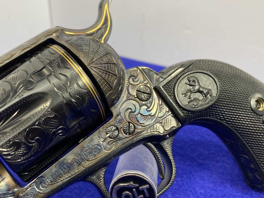 Colt Single Action Army .45 -MASTER FULL COVERAGE HAND ENGRAVED- New in Box-img-11