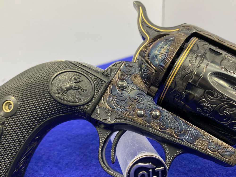 Colt Single Action Army .45 -MASTER FULL COVERAGE HAND ENGRAVED- New in Box-img-30